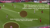 Pep Guardiola goes mad at Arturo Vidal