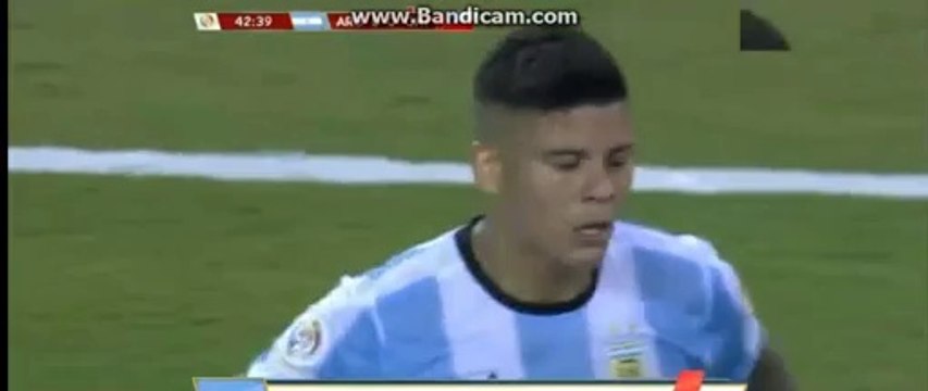 Marcos Rojo Horror Faul & Red Card HD - Argentina vs Chile 26.06.2016 HD