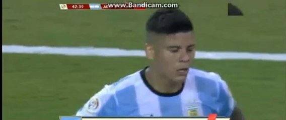 Marcos Rojo Horror Faul & Red Card HD - Argentina vs Chile 26.06.2016 HD