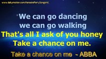 Take a chance on me - ABBA - Karaoke Party Songs HD
