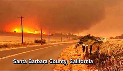 Une tornade de feu déferle sur Santa Barbara en Californie