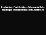 [PDF] Handbuch der Public Relations: Wissenschaftliche Grundlagen und berufliches Handeln.