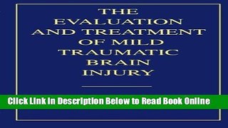 Read The Evaluation and Treatment of Mild Traumatic Brain Injury  Ebook Free