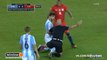 Lionel Messi Funny moment Foul on Referee   - Argentina vs Chile 27 6 2016