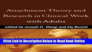 Read Attachment Theory and Research in Clinical Work with Adults  Ebook Free