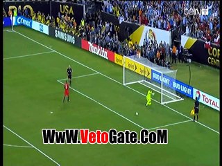 ركلات الجزاء الارجنتين امام تشيلى