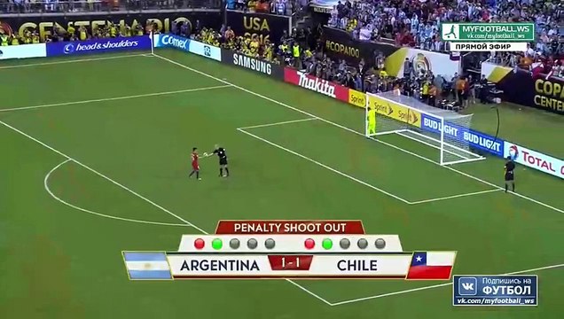 Penalty Shoot Out - Argentina 2 - 4 Chile - Copa America Centenario - 26.06.2016 HD