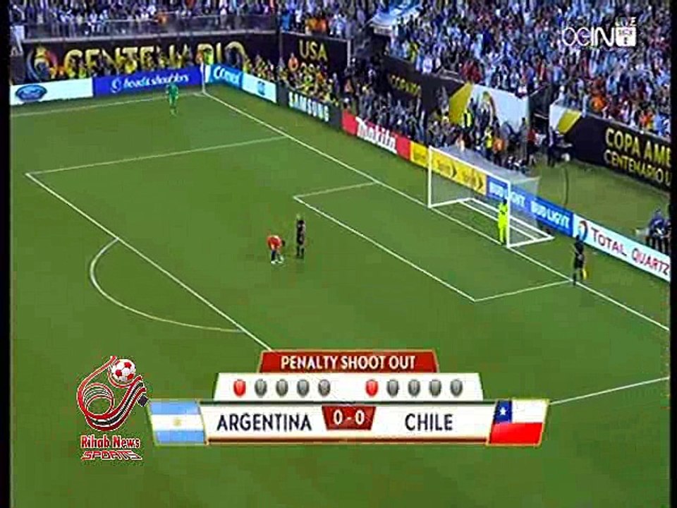 ضربات ترجيح مباراة ( الأرجنتين 0 ( 2-4 ) 0 تشيلي ) نهائي كوبا امريكا