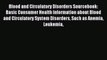 Read Blood and Circulatory Disorders Sourcebook: Basic Consumer Health Information about Blood