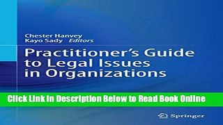 Read Practitioner s Guide to Legal Issues in Organizations  Ebook Free