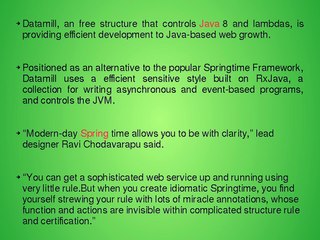 Java’s Spring Framework gets a new competitor Your Way To Success
