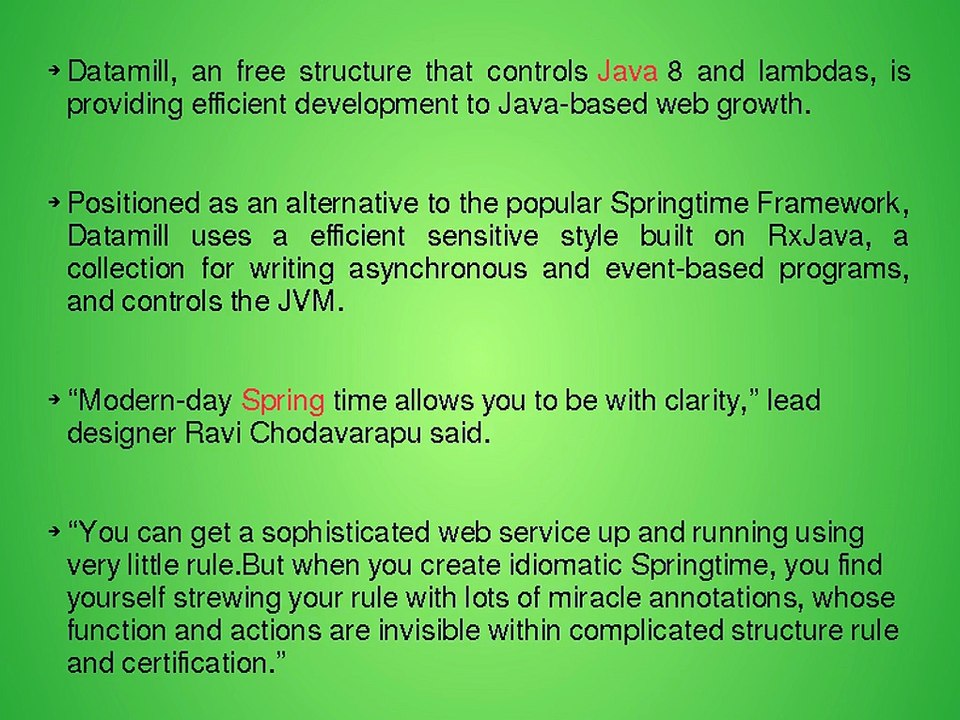 Java’s Spring Framework gets a new competitor Your Way To Success