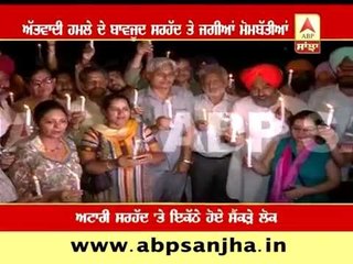 Amritsar: Candle march for peace on attari border instead of militant attack