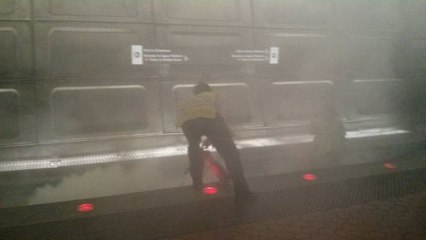 Social media video shows Gallery Place after debris fire