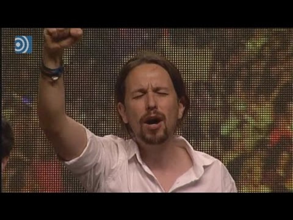 Unidos Podemos cantan "El pueblo unido jamás será vencido"