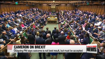 Brexit: Cameron stresses outcome must be accepted