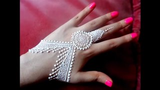 Easy DIY_ Best and Beautiful white henna jewellery style Tutorial for EID, WEDDINGS