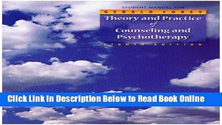 Read Student Manual for Theory and Practice of Counseling and Psychotherapy (Workbook)  Ebook Free