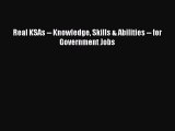 [PDF] Real KSAs -- Knowledge Skills & Abilities -- for Government Jobs Read Online