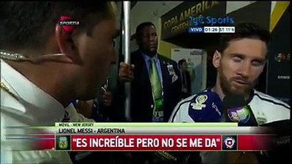 Leo Messi confirma su salida definitiva de la Selecion de Argentina