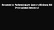 [PDF] Resumes for Performing Arts Careers (McGraw-Hill Professional Resumes) Read Online