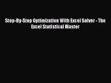Download Step-By-Step Optimization With Excel Solver - The Excel Statistical Master Ebook Free