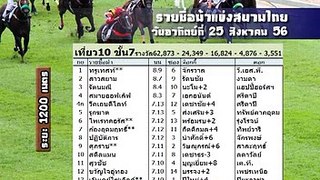 ม้าแข่งสนามไทย อา. 25 สค. 56 เที่ยว 10