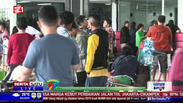 Bandara Soetta Dipadati Penumpang Mudik Lebaran