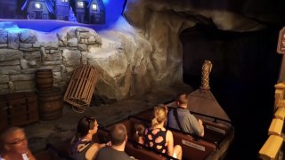 Frozen Ever After low light ride-through POV in Norway Pavilion at Epcot
