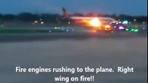 Singapore Airlines Emergency Landing With Fire on Wing at Changi Airport-trendviralvideos