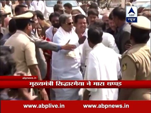Karnataka CM Siddaramaiah slaps senior government official-Trendviralvideos