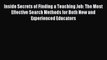 [PDF] Inside Secrets of Finding a Teaching Job: The Most Effective Search Methods for Both