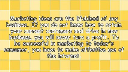 Successful Marketing Ideas For The Internet