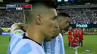 Messi  missing penalty in final copa america 2016