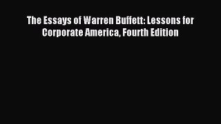 Download The Essays of Warren Buffett: Lessons for Corporate America Fourth Edition PDF Free