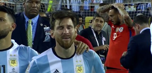 Les larmes de Lionel Messi