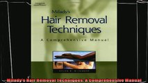 book online   Miladys Hair Removal Techniques A Comprehensive Manual
