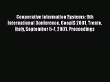 Read Cooperative Information Systems: 9th International Conference CoopIS 2001 Trento Italy