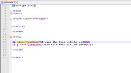 HTML CSS Intro to classes Part 31