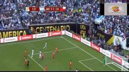 ملخص مباراة تشيلى والأرجنطين 0-0 نهائى كوبا أمريكا 2016