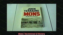 READ book  Mons The Retreat to Victory Full EBook