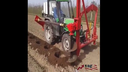 Ağaç dikimi için muhteşem makina yapmışlar