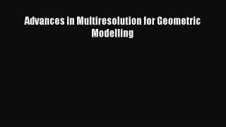 Read Advances in Multiresolution for Geometric Modelling Ebook Free