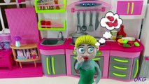 Elsa Cooking Olaf! Elsa Frozen Hair Style Stop Motion Short Movie For Kids
