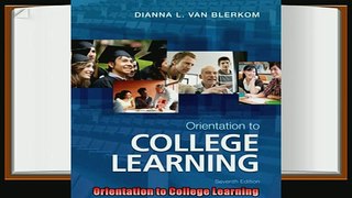 there is  Orientation to College Learning