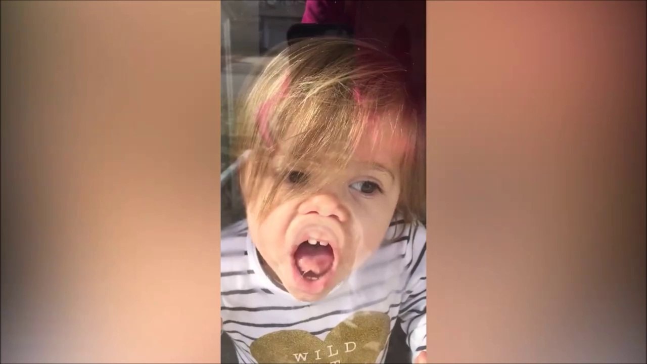 Quand tu t’entraînes à faire des grimaces contre la vitre