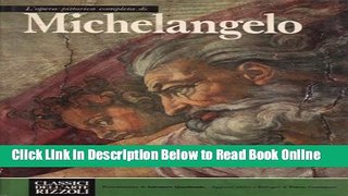 Read L opera pittorica completa di Michelangelo  Ebook Free