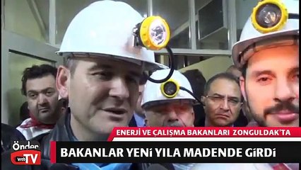 Bakanlar Yılbaşına Madende Girdi