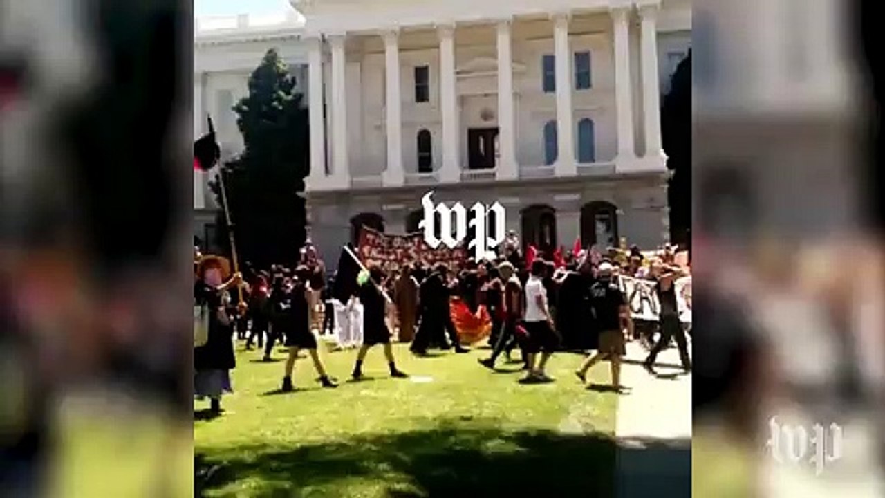 Violence takes over Sacramento 'traditionalist' rally - Video Dailymotion