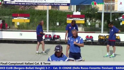 Finale Campionato Italiano a Terne Cat. B e Cat. D - 2016